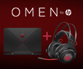 Гарнитура HP Omen в подарок за ноутбуки НР.